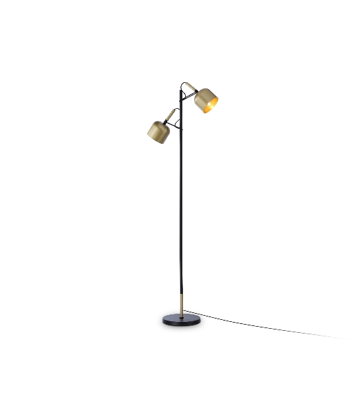 Светильник Ambrella light TR97125/2 GD/BK золото/черный E27*2 max 40W D130*223*1460