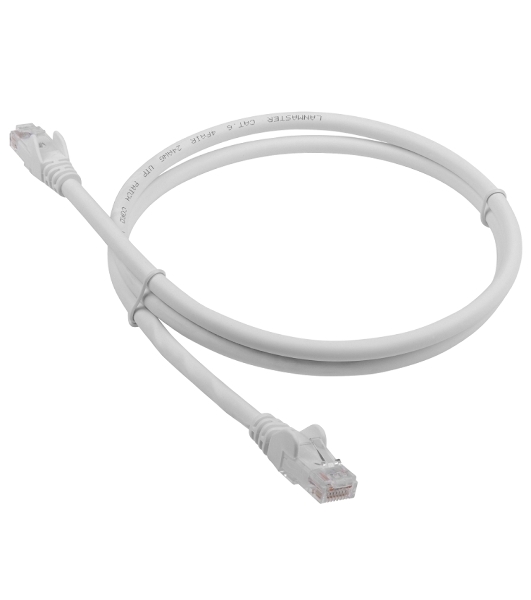 Патч-корд LANMASTER LSZH UTP cat.6, 1.0 м, серый
