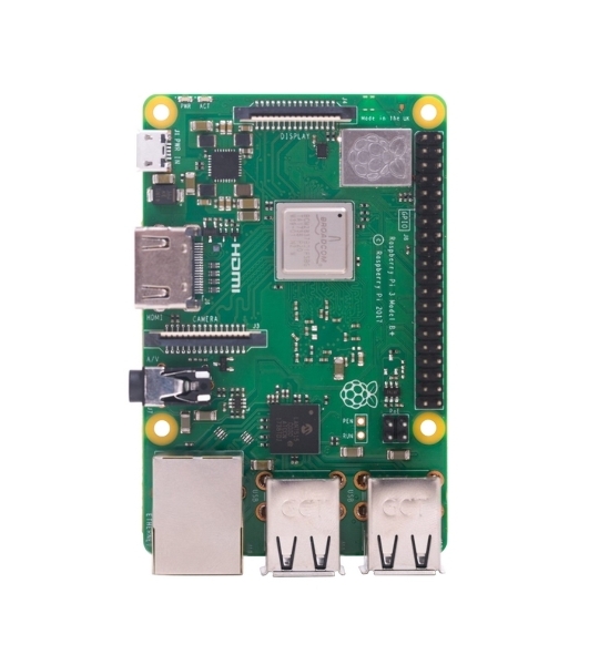 Мини ПК Raspberry Pi 3 Model B+ (RA433, E14 Version) Retail, 1Gb RAM, Cortex-A53 (ARMv8) 64-bit SoC @ 1.4GHz Broadcom BCM2837B0 CPU, WiFi, Bluetooth, 40-pin extended GPIO, 4x USB 2.0, HDMI, CSI camera port, DSI displ.port, MicroSD port (137-3331), (БП и корпус