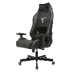 Кресло игровое Knight Neon черный соты эко.кожа с подголов. крестовина металл, фото24