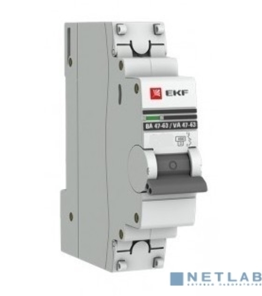 Выключатель автоматический EKF mcb4763-1-50C-pro 1P 50А (C) 4,5kA ВА 47-63 EKF PROxima