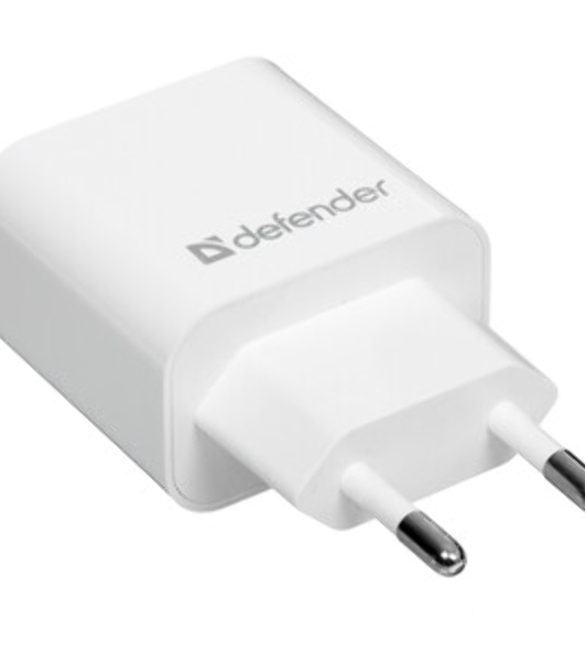 Сетевой адаптер Defender 2xUSB, 2.1А, белый (UPA-22)