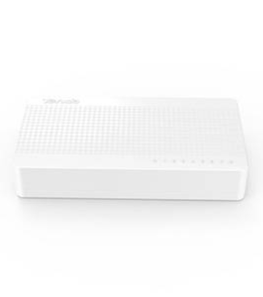 Коммутатор настольный неуправляемый Tenda S108 (mini), 8 портов Ethernet 10/100 Мбит/сек, пластиковый корпус