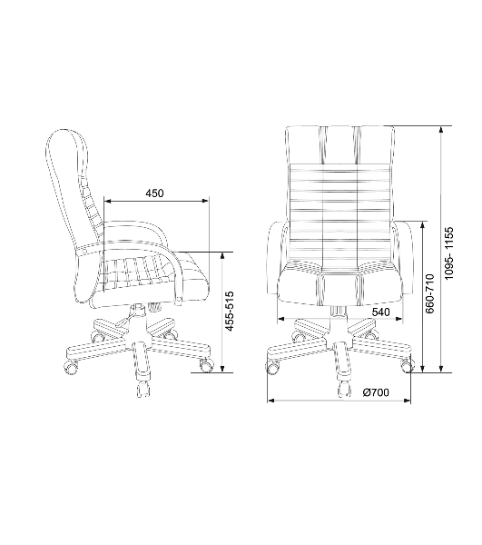 Кресло Бюрократ KB-10WALNUT/B/LEATH черный, кожа