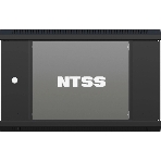 Шкаф коммутационный NTSS NTSS-W6U6045GS-BL настенный 6U 570x450 мм пер. дв. стекл 60 кг черный 350 мм 18 кг 220 град. 370 мм IP20 сталь, фото5