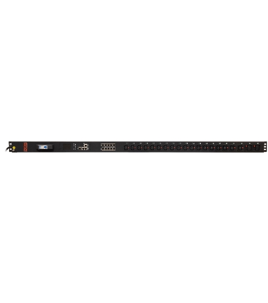 Блок распределения питания Powercom PDU-16AVMS20-18C13-2C19 18xC13+2xC19, 16A, 1,5U (1968234)