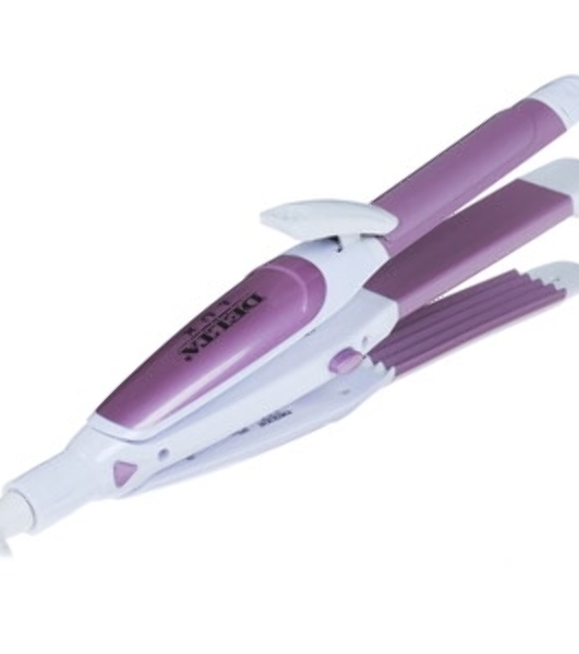 Мультистайлер DELTA LUX DL-0632 белый/сиреневый, 32 мм, 180 °C, 1 режим