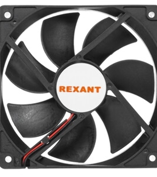 Вентилятор для корпуса Rexant RX 12025MS 24VDC черный, 120 мм, 2200 об/мин, 35 дБ, 2 pin