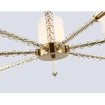Люстра Ambrella light LH71503/7 BS/FR латунь/белый матовый E14*7 max 40W D840*640, фото4