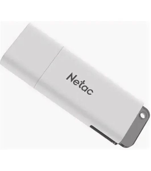 Флешка USB Netac U185 (NT03U185N-256G-30WH), 256Gb, USB 3.0, R/W 100/25, белый/серый