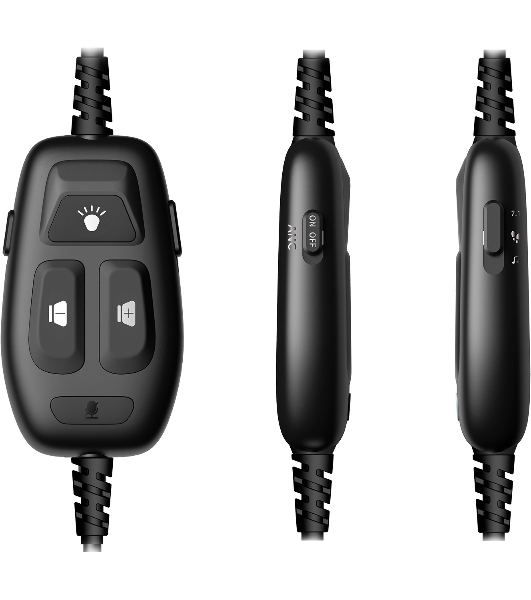 Гарнитура Bloody MC750 чёрный, проводная, USB, подсветка