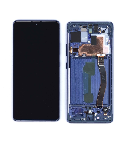 Дисплей для Samsung Galaxy S10 Lite SM-G770F/DS синий с рамкой