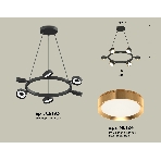 Светильник Ambrella light XB9193152/6 SBK/PYG черный песок/золото желтое полированное GX53 (C9193, N8124), фото 1