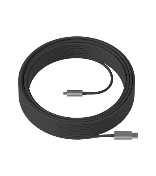 Кабель Accessory Logitech STRONG USB 3.1 CABLE 10 M, графитовый