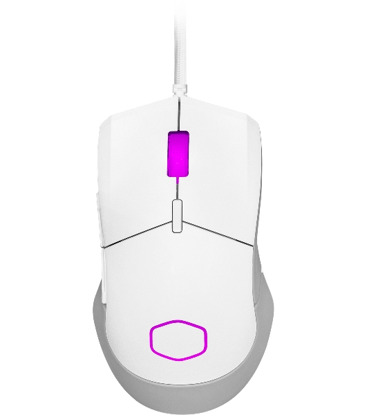 Мышь проводная Cooler Master MM-310-WWOL1 белый, 12000 dpi, USB Type-A, кнопки - 6