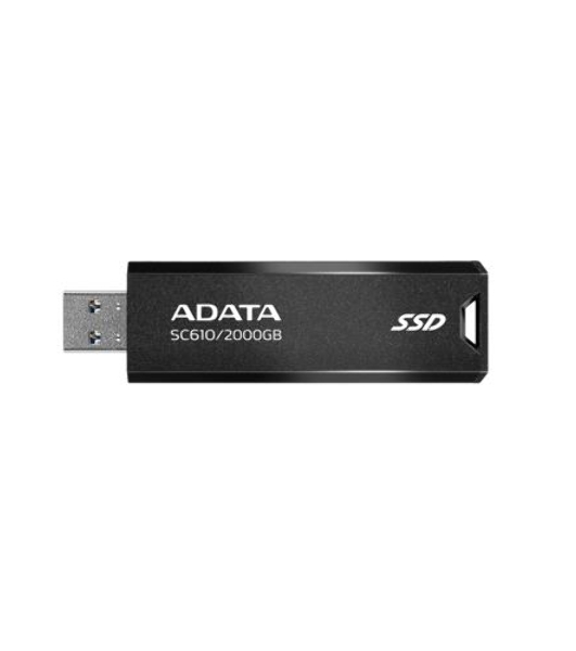 Внешний SSD ADATA SC610, 2TB, USB 3.2 Gen 2 Type-A, R/W 550/500, черный