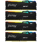 Оперативная память Kingston Fury Beast, DDR5, 128Gb (4x32 GB), 5200 MHz, CL40, DIMM, с радиатором, RGB, черный, фото5