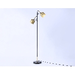 Светильник Ambrella light TR97125/2 GD/BK золото/черный E27*2 max 40W D130*223*1460, фото 1