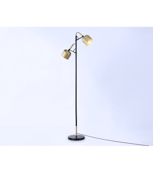 Светильник Ambrella light TR97125/2 GD/BK золото/черный E27*2 max 40W D130*223*1460