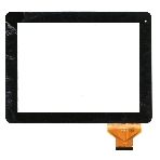 Сенсорное стекло (тачскрин) QSD E-C97001-01, черное, фото3