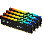 Оперативная память Kingston Fury Beast, DDR5, 128Gb (4x32 GB), 5200 MHz, CL40, DIMM, с радиатором, RGB, черный, фото4