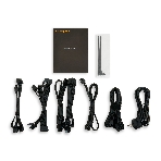 Блок питания HSPD, 1000W 80 PLUS Gold (ATX, 2.52, Full modular, 1x24(20+4)pin mesh 550мм, 1xCPU*2 8(4+4)pin 650+150мм, 2xPCIe*2 8(6+2)pin 500+150мм, 2xSATA*3 450+150+150мм, 1xMOLEX4pin*3 450+150+150мм, Active, 120x120мм, 150x140x86мм, APFC, OVP, UVP, SCP, OCP, OTP, OPP, NLO, SIP, black), фото2
