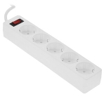 Сетевой фильтр Smartbuy SBSP-18-W Smartbuy One, 10А, 2 200 Вт, 5 розеток, длина 1,8 м, белый (SBSP-18-W)/45, фото5
