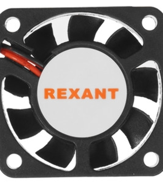 Вентилятор для корпуса Rexant RX 4010MS 24VDC черный, 40 мм, 4800 об/мин, 20 дБ, 2 pin