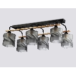 Светильник Ambrella light TR3033250/6 BK/WD черный/дерево E27/6 max 60W 580*340*245, фото6