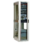 Шкаф телеком. напольный 42U (600x800) дверь стекло (ШТК-М-42.6.8-1ААА) (3 коробки), фото6