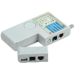 Тестер для витой пары ITK 4в1 RJ45/RJ11/BNC/USB с элем. пит., фото 1