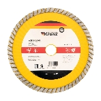 Диск алмазный отрезной Kranz Turbo волна 180x22.2 мм, фото 1