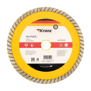 Диск алмазный отрезной Kranz Turbo волна 180x22.2 мм