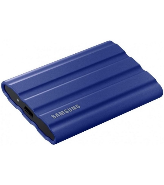 Внешний SSD Samsung T7 Shield, 1TB, USB 3.2 Gen 2 Type-C, R/W 1050/1000, синий