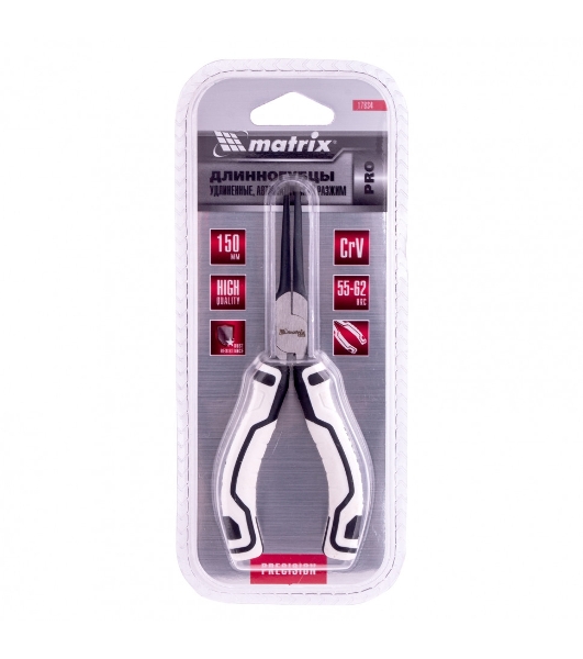 Длинногубцы Matrix Mini (удлиненные), 150 мм, авторазжим, PRO