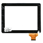 Сенсорное стекло (тачскрин) QSD E-C97001-01, черное, фото2