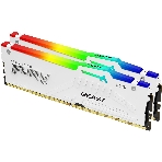 Оперативная память Kingston Fury Beast, DDR5, 32Gb (2x16GB), 5600MHz, CL36, DIMM, радиатор, RGB, белый, фото6