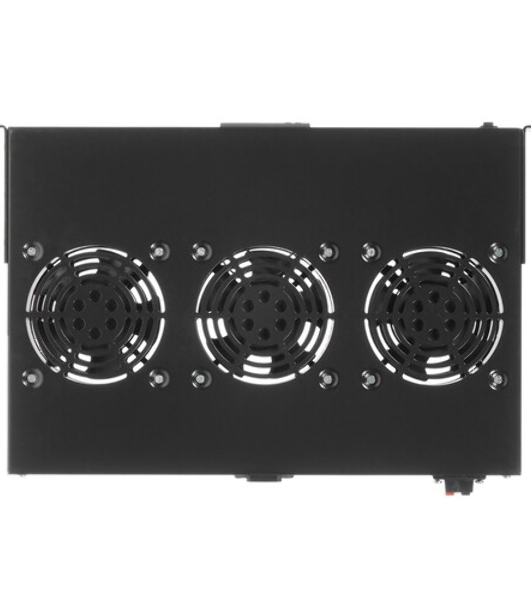 Блок вентиляторов Lanmaster (TWT-CB-FANV3-RACK) 3 вент. черный (упак.:1шт)