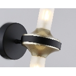 Настенный светильник Ambrella light LH55355/2 BK/CGD/CL черный/золото/прозрачный G9/2 max 30W 150*100*320, фото5
