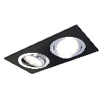 Комплект встраиваемого поворотного светильника Ambrella light XC7636082 SBK/PSL черный песок/серебро полированное MR16 GU5.3 (C7636, N7003), фото3