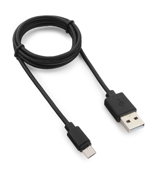 Кабель Гарнизон Кабель USB 2.0 Pro, AM/microBM 5P, 1м, черный, пакет (GCC-mUSB2-AMBM-1M)