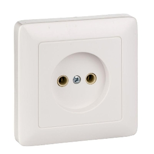 Розетка WESSEN RS10-132-BХИТ белый 1-я б/з 10А скрытый монтаж