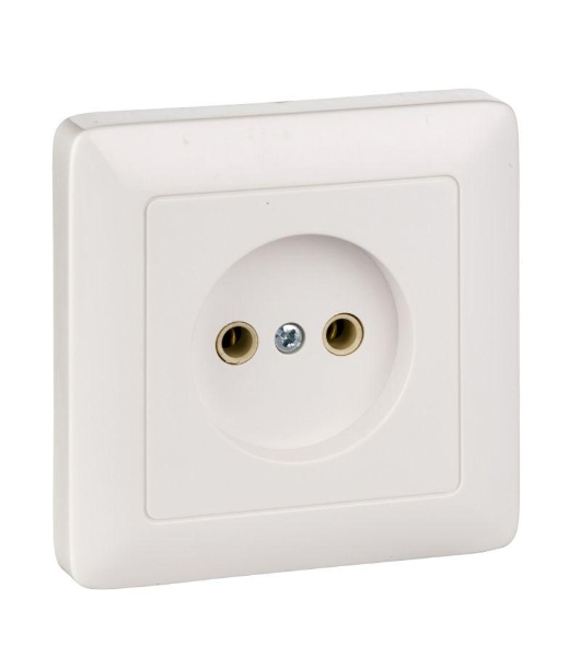 Розетка WESSEN RS10-132-BХИТ белый 1-я б/з 10А скрытый монтаж