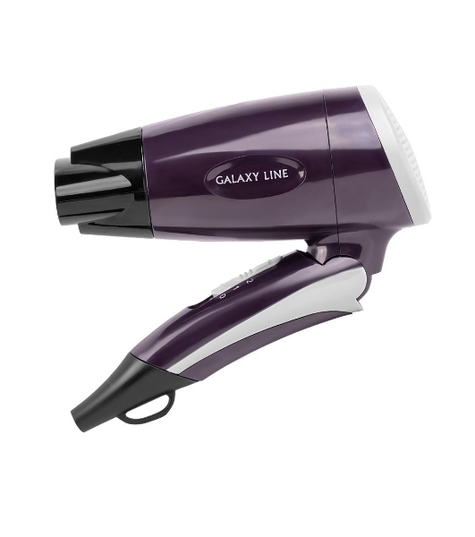Фен Galaxy Line GL 4338 фиолетовый, 1200 Вт, компактный