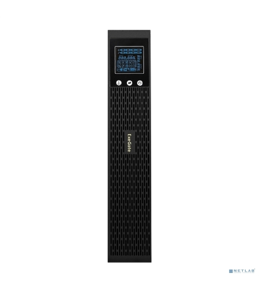 Источник бесперебойного питания Pure Sine Wave ExeGate SinePower UHB-2000.LCD.AVR.1SH.4C13.RJ.USB.2U 2000VA/1600W, LCD, AVR, 1*Schuko+4*C13, RJ45/11, USB, Rackmount 2U/Tower, металлический корпус, черный