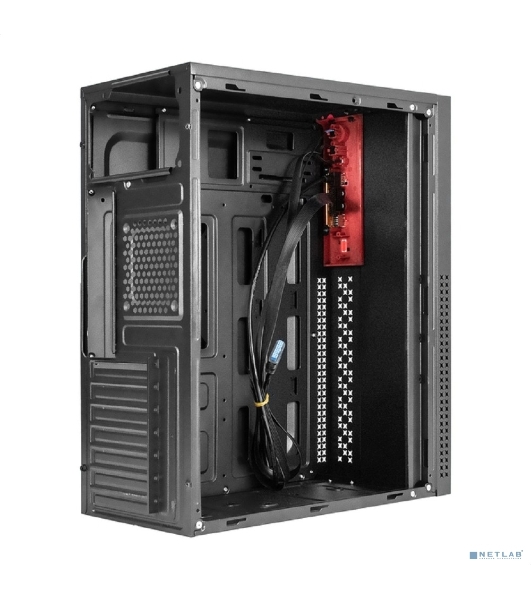 Компьютерный корпус Miditower ExeGate EX298134RUS AA-443U (ATX, без БП, 2хUSB+1хUSB 3.0+HD Audio, черный)
