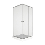 Душевой уголок BAU Stil Hit с поддоном 80x80х195, прозрачное закаленное стекло, хромированный профил, фото8