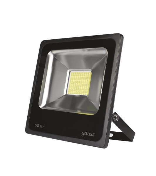 Прожектор светодиодный Gauss LED 50W IP65 6500К черный 1/6