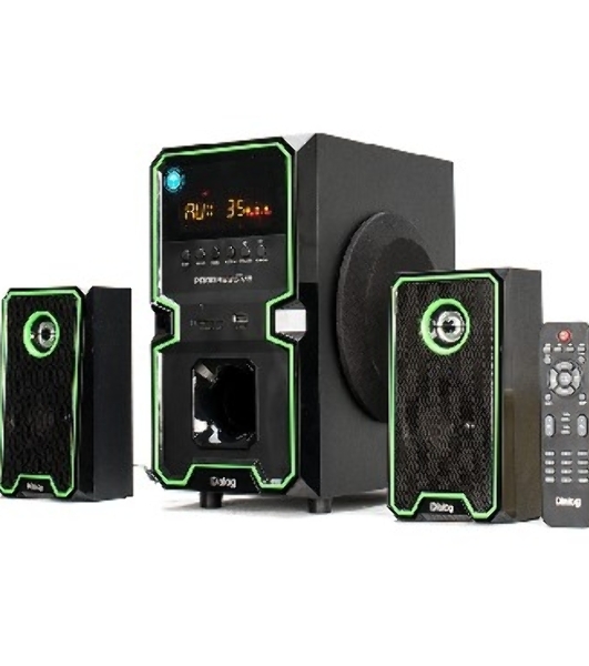 Акустическая система Dialog Progressive AP-222B BLACK - акустические колонки 2.1, 30W+2*10W RMS, Bluetooth, USB/SD reader