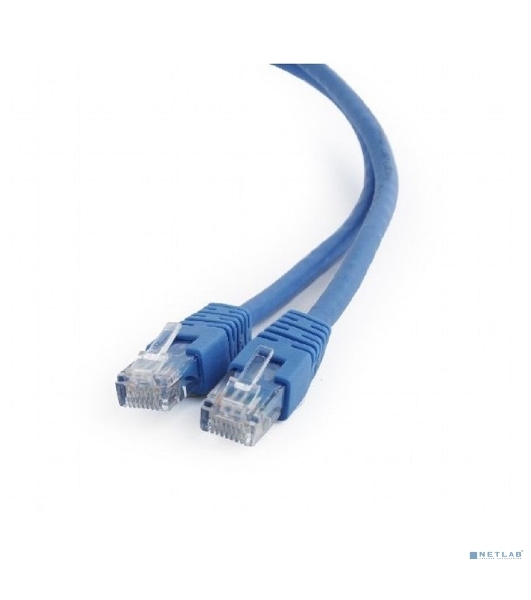 Патч-корд UTP Cablexpert cat.6, 0.5м, литой, многожильный, синий